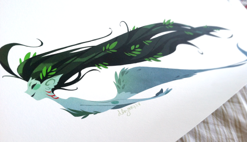 drawnbydana:  I ordered one of my own pieces from INPRNT to check out the print quality, and I can now attest that it is GORGEOUS. The colors are really accurate to how the digital image looks on my monitor, and the paper is nice and sturdy and has a