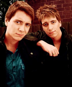 James and Oliver Phelps, aka Fred and George