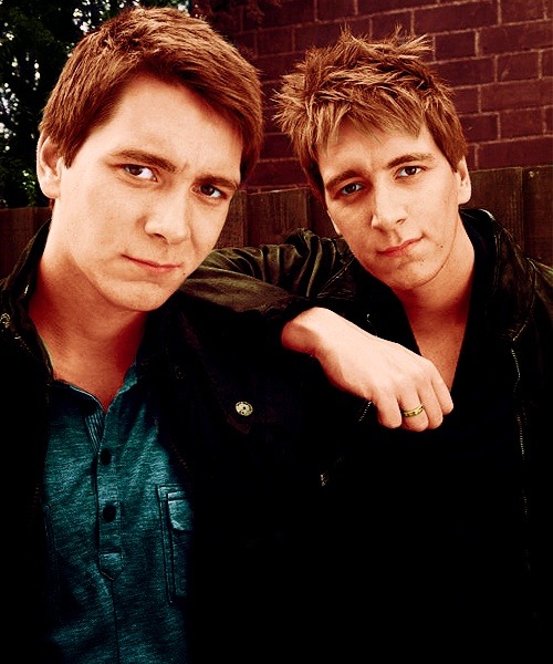 James and Oliver Phelps, aka Fred and George Weasley, my favorite characters from the Harry Potter series! Except perhaps professor Dumbledore, but you know ;)