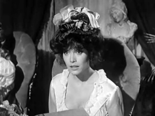 Tanya Roberts and Bert Convy in The Love Boat. (1982)
