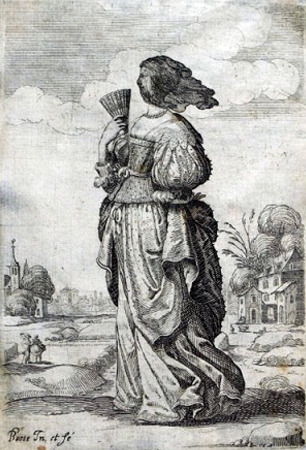 French noble ladies by Abraham Bosse, 1629