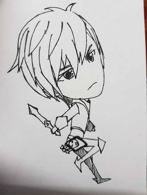 Tried my best to draw chibis of Miya, Gusion, Hylos and Odette from Mobile Legends