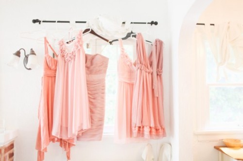 Pink bridesmaid dresses from RedBD