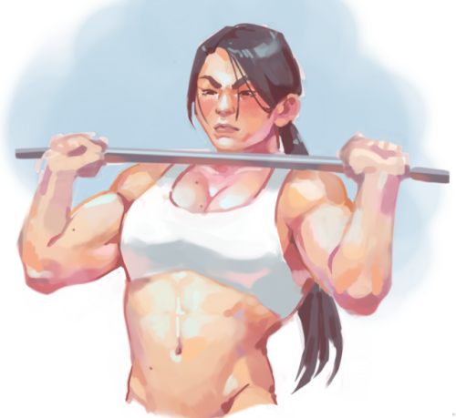 m0toko:  artydorksout: yakuza oc called Kayo.. shes powerful @korrafitness   Fuck me up.