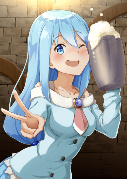 アクアさま（このすば）のエロ画像。滅茶苦茶にしたいこの笑顔　vol.2 | にじんちゅ -二次元エロ画像-