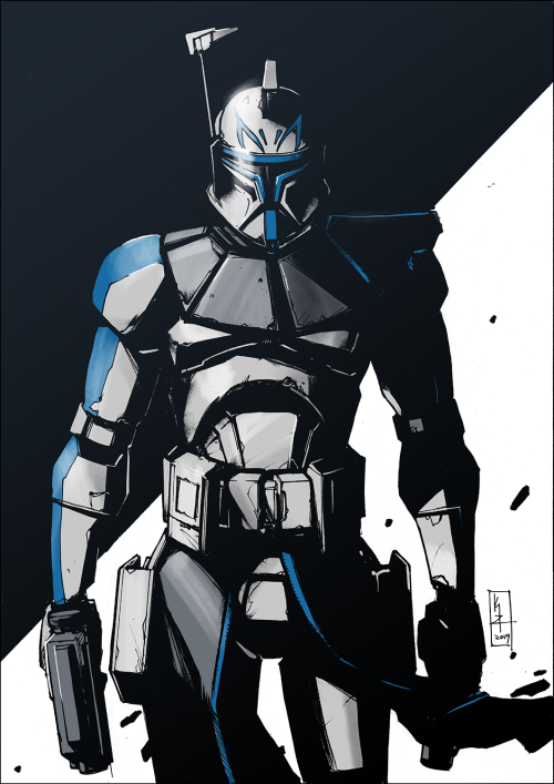 k31-z4m4:Captain Rex. A fanart I drew on 2019