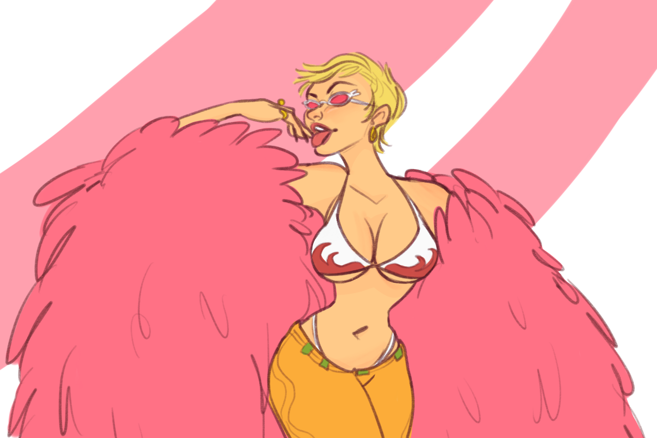 onepancake: Queen of Dressrosa This is what happens when I listen to Dark Horse and