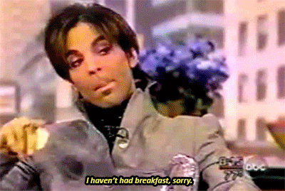 onlyprincegifs:  That time Prince pulled a cracker out of his pocket, and just started nibbling on i