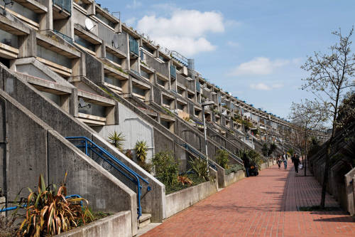 placesandpalaces:Alexandra Road Estate by Neave Brown, Camden, London, 1968. An example of Brutalism