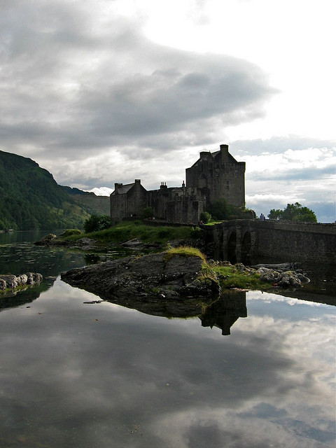 rain-storms:  Eilean Donan Castle, early evening reflections by Paul McClure DC on
