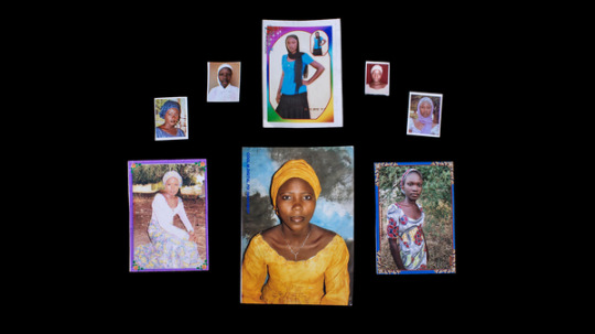 An image from the book Bring Back Our Girls. The families of these missing girls sent photos of them to photographer Glenna Gordon.