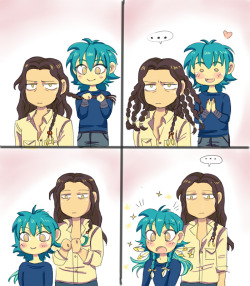 sora-mimi-desu:  Aoba looks so proud lol