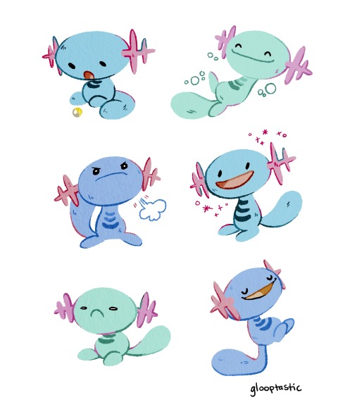 shesellsseagulls:  parallelanprincess: glooptasticart: some wooper stickers im gonna make for an upcoming con! :) there needs to be more of my favorite pokemon everywhere haha @shesellsseagulls  I want 1000000 of these