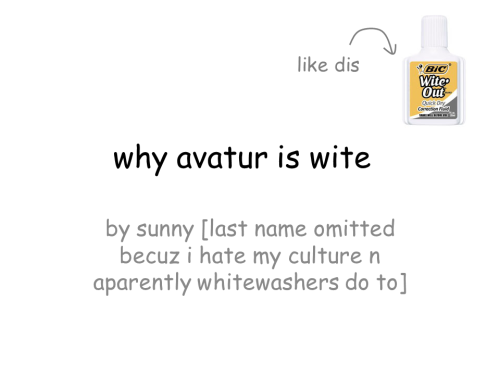 lightspeedsound: sunrisah:So if anyone needs a PPT to explain exactly WHY Avatar: The Last Airbender