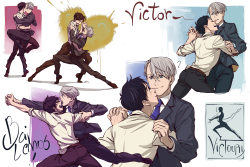 alderion-al:  Not quite sure if Yuri likes cinema… But it’s cute imagining Viktor  playing along with a drunk version of him and imitating movie dances  ~