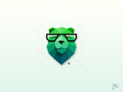 dribbblepopular:  Bear | Icon Design http://ift.tt/1nqtxTx