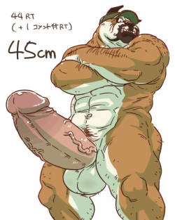 tetsuooshiba:    【R18】#RTされた数をcmにして男根を描く ロッシさんの作品をみて自分もでっかいの描いてみたい欲が湧いたので、練習も兼ねて