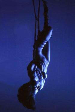 kanehoward:  Lady Gaga in shibari suspension. Rigging by Wicked Dave.