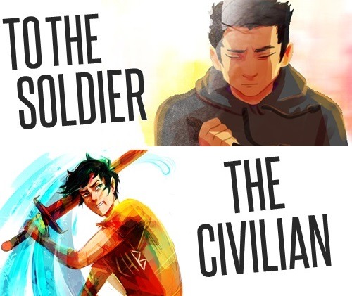 askyourdemigods: “To the right To the left We will fight to the death To the Edge of the Earth