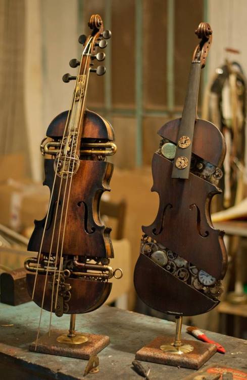 steampunktendencies:Mechanical Violins