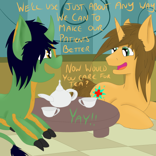 ask-djose:  I hope you enjoyed the tour, please pop by if you ever need assistance. (Featuring these amazing peoples and characters Kappa the Kirin Kodiak the Herbalist Dr Nursery Rhyme Dinky (from Derpy and Daughters) King Sombra  Earth Air and Magic