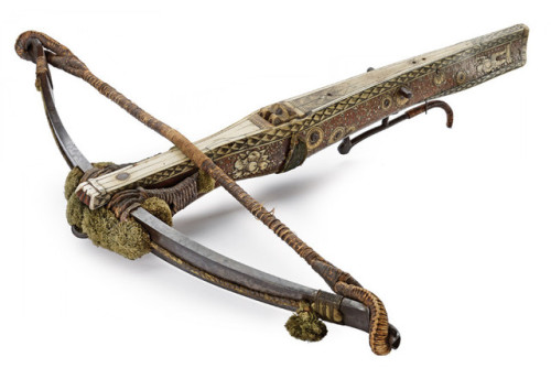 Ornate German crossbow, early 17th century.from Czerny’s International Auction House