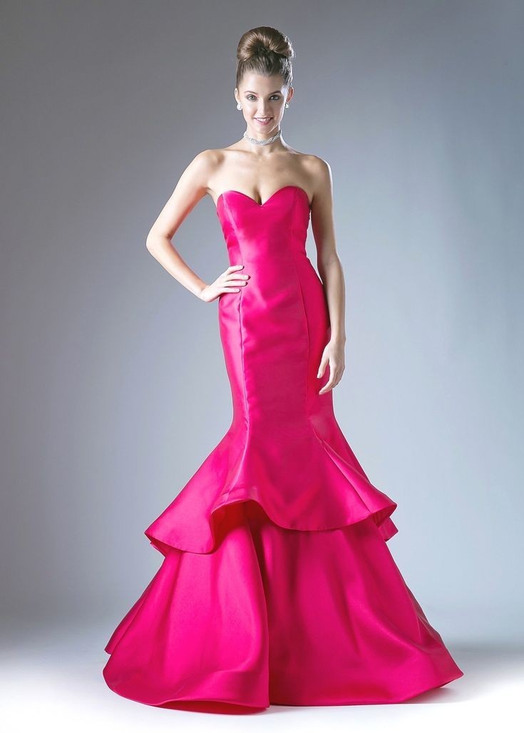 KayJay's blog — Layered hot pink mermaid dress....