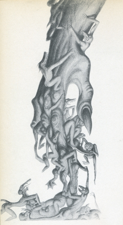Concept Art By Kay Nielsen For The “Night On Bald Mountain” Sequence From Disney’s FANTASIA (1940).