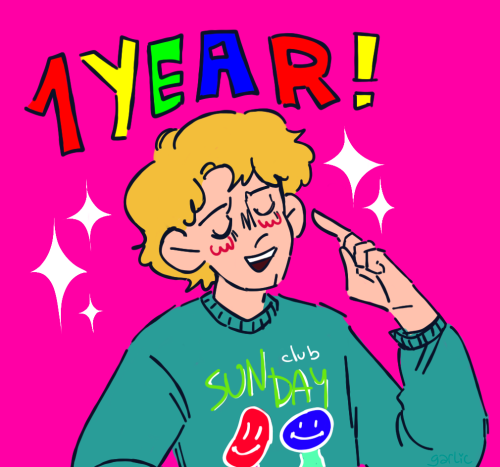 it’s tommy’s 1 year anniversary on dream smp!!so i made a little qucik doodle :)