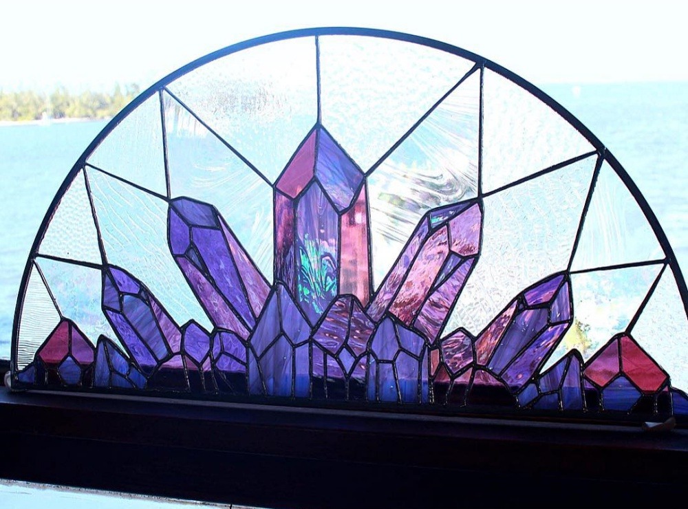 sosuperawesome:  Stained Glass Art  The Sweet Karma Bar  #Etsy #Stained Glass  
