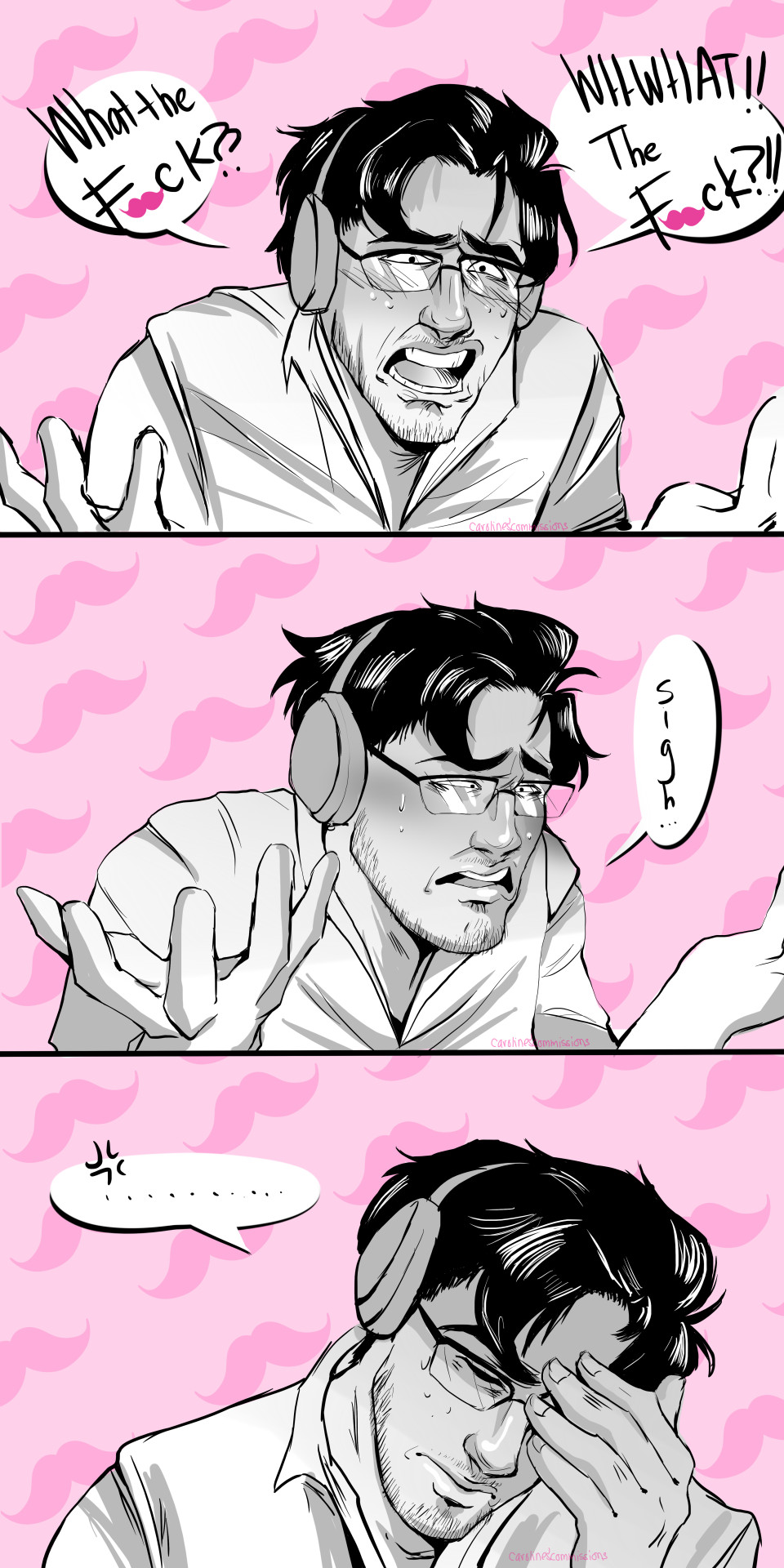 carolinescommissions:  facial expression practice ft. markiplier