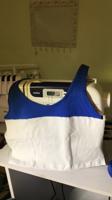 Finally had time to start weiss’s athleticc outfit =D unfortunately this is the easy part! The stencils take a longggg time, but I hope to be done this week 