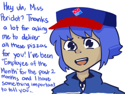 lapizza-pie:  Pizza Delivery AU part 3 (1/2)BONUS: