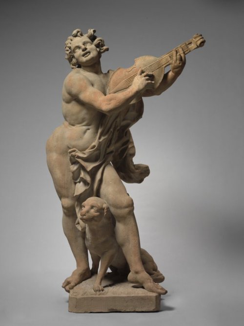 cma-european-art:Orpheus and Cerberus, Ferdinand Tietz , c. 1765, Cleveland Museum of Art: European 