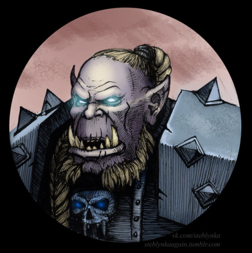 steblynkaagain:colored my poor death knight Ardgosh :3