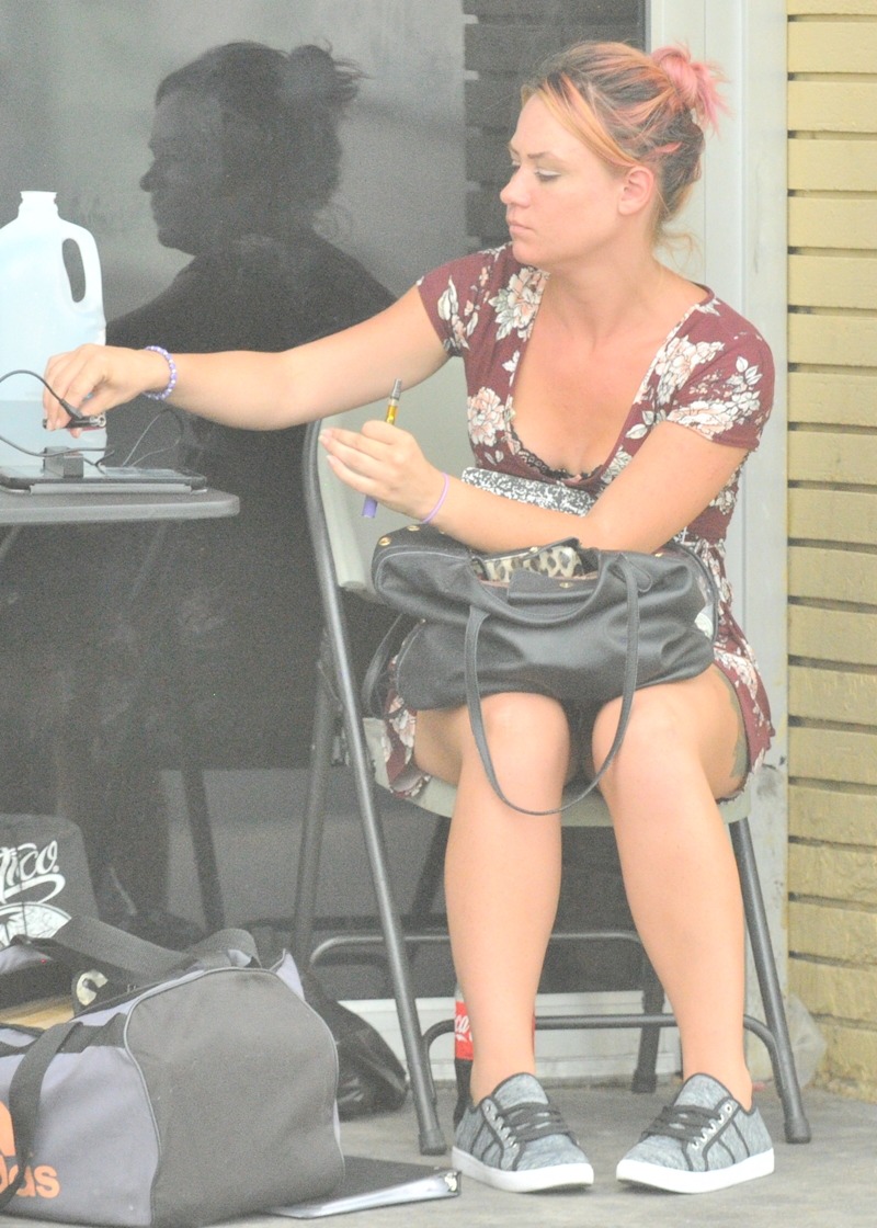 She was giving away “free” phones on Fremont