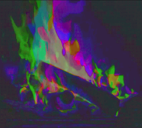 multicolor yule log for Christmas Spirits vol. 3full video / free music download