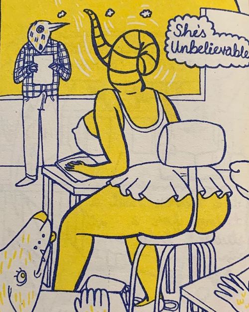Early bird gets the worm by Lisa Hanawalt in Thickness 2, way back in 2011ish