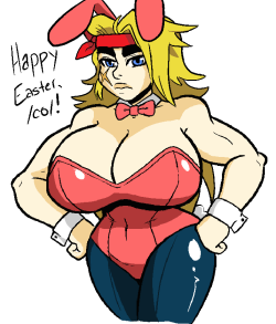 planetofjunk:I finally got around to figuring out settings in Manga Studio that would give me the same look of the takamin (which is good, as the latest java update rendered jtablet no longer functioning on there!), so have this Easter doodle I whipped