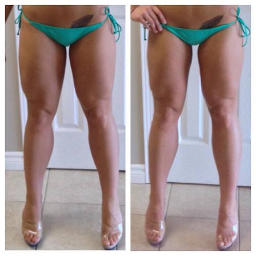 Front view. 2 weeks. Hellllo quads. #OhMyGodBeckyLookAtHerQuads #shelifts #shesquats #progress #quad