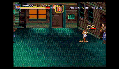 tinycartridge - Someone hacked Bubsy into Streets of Rage...