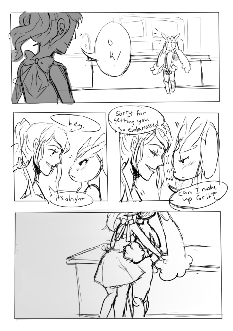 nurse-aurororora:  this was from months ago, rough draft a comic i’m not sure i’ll ever finishhhhh mostly because i accidentally linked it to friends outside here then again i still don’t actually hate it so eh, who knows.  made mostly because