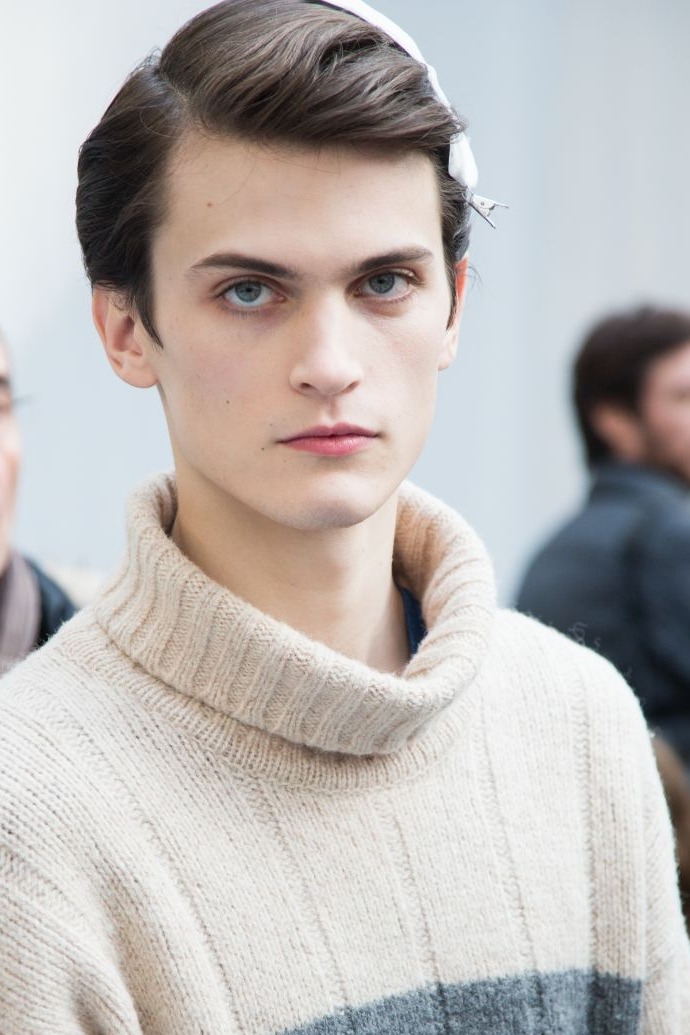 damplaundry:Nathan Saignes at Dior Homme F/W 2015 by Sascha Engel 