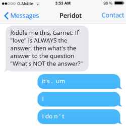 textsbetweengems:  Nice job Peridot, you