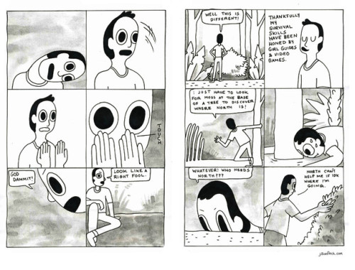 PUSH THRU by Jillian FleckFinally a new comic!  Made for the Comics Workbook Composition Competition