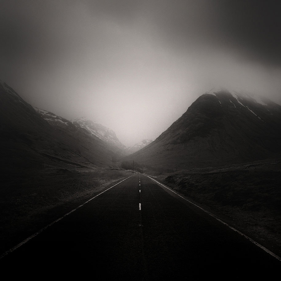 asylum-art:  Photographer Captures Roads In Desolate Landscapes Around The World