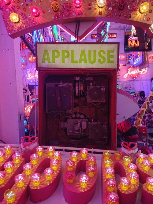 Neon + disco ball. God’s Own Junkyard, Walthamstow, London, England