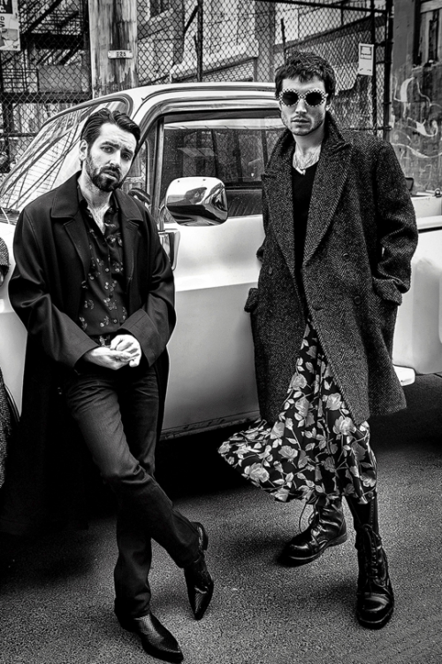 westwallys:Ezra Miller with Sons Of An Illustrious Father photographed by Max Montgomery for Flaunt 