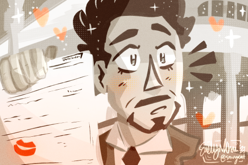 snivycat-art: paperman short but its pepperony~ happy valentines day &lt;3