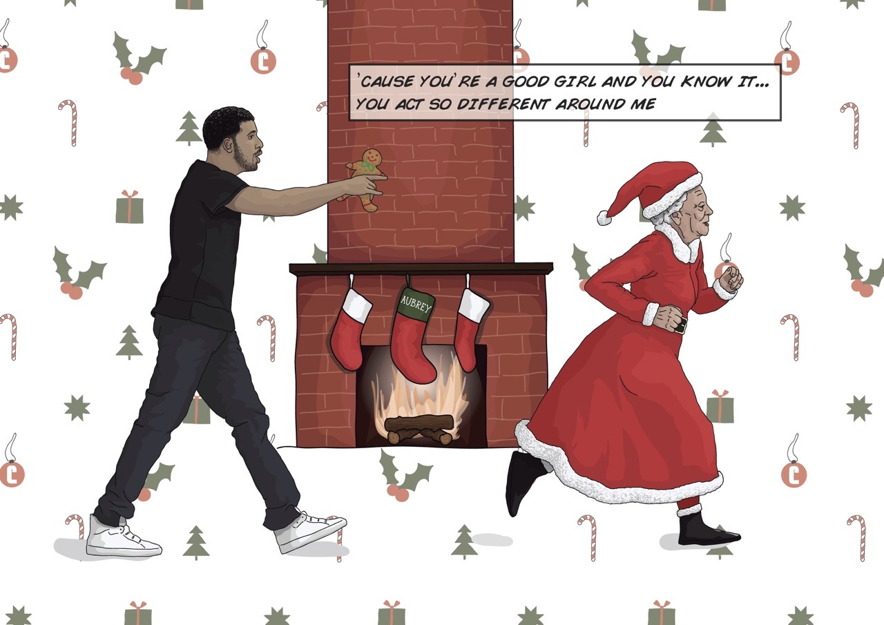 aubgasm:  itsdrickibytch:  drizzydrehk:  Drake themed holiday cards.  Omg this is